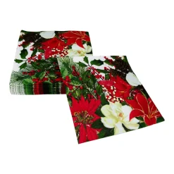 Caspari Christmas Napkins|Paper Luncheon Napkins|Christmas Garden Luncheon Napkins - 20 Per Package