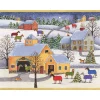 Caspari Christmas And Holiday Cards|Boxed Holiday Cards|Christmas Horse Farm Classic Boxed Christmas Cards - includes 15 cards & envelopes