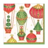 Caspari Christmas Napkins|Paper Luncheon Napkins|Christmas in the Air Paper Luncheon Napkins - 20 Per Package