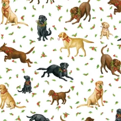 Caspari Christmas Wrapping Paper|Wrapping Paper|Christmas Labs Gift Wrapping Paper - 30