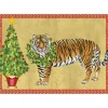 Caspari Christmas And Holiday Cards|Boxed Holiday Cards|Christmas Tiger Small Boxed Christmas Cards - includes 15 cards & envelopes
