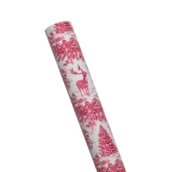 Caspari Christmas Wrapping Paper|Christmas Toile Red Roll Wrap - includes 1 Roll