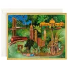 Caspari Christmas And Holiday Cards|Boxed Holiday Cards|Christmas Train Scene Large Boxed Christmas Cards - includes 15 cards & envelopes