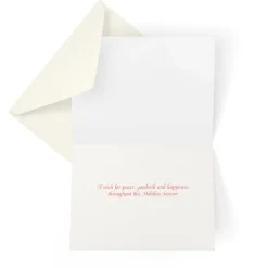 Caspari Christmas And Holiday Cards|Boxed Holiday Cards|Christmas Train Scene Large Boxed Christmas Cards - includes 15 cards & envelopes