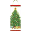 Caspari Christmas Gift & Bottle Bags|Gift & Bottle Bags|Christmas Tree Gift Bags - includes 1 Gift Bags