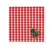 Caspari Christmas Napkins|Paper Luncheon Napkins|Christmas Tree Gingham Paper Luncheon Napkins - 20 Per Package