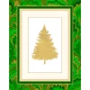 Personalization by Caspari Personalized Holiday Cards|Personalized Christmas Cards|Christmas Tree Marbled Foil Personalized Christmas Cards