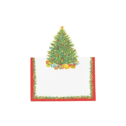 Caspari Place Cards|Christmas Tree Place Cards - includes 8 Cards
