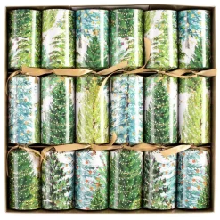 Caspari Christmas Crackers|Celebration Crackers|Christmas Trees with Lights Celebration Christmas Crackers - 6 Per Box