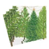 Caspari Christmas Napkins|Paper Luncheon Napkins|Christmas Trees with Lights Paper Luncheon Napkins - 20 Per Package