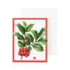 Caspari Christmas Gift Tags & Labels|Gift Tags & Enclosure Cards|Christmas Trimmings Gift Enclosure Cards - 4 Mini Cards & 4 Envelopes