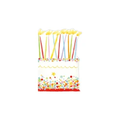Caspari Birthday|Greeting Cards|Classic Birthday - Set Of Six Greeting Cards And Envelopes