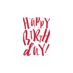 Caspari Birthday|Greeting Cards|Classic Birthday - Set Of Six Greeting Cards And Envelopes