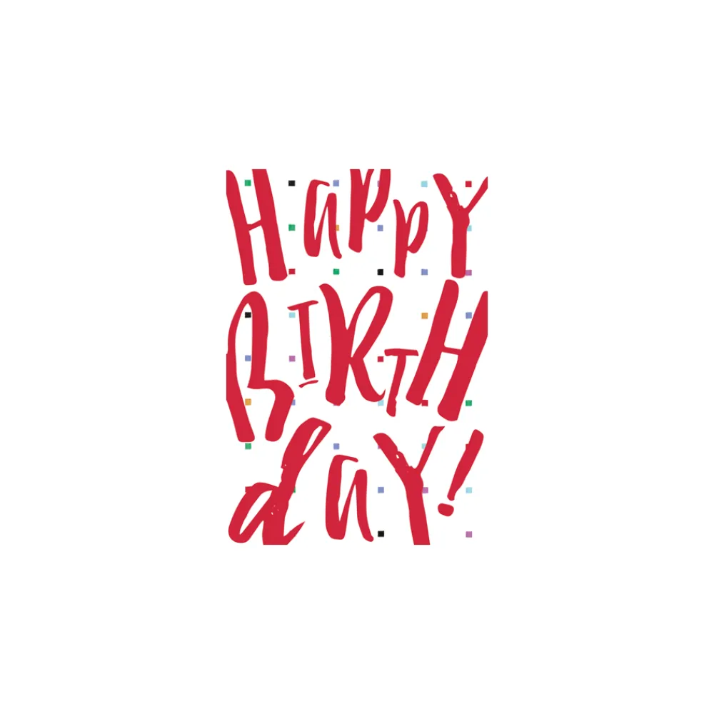 Caspari Birthday|Greeting Cards|Classic Birthday - Set Of Six Greeting Cards And Envelopes