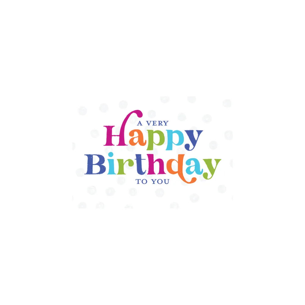 Caspari Birthday|Greeting Cards|Classic Birthday - Set Of Six Greeting Cards And Envelopes