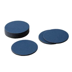 Caspari Mother'S Day|Father'S Day|Classic Canvas Felt-Backed Coasters in Navy - 8 Per Box