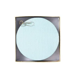 Caspari Mother'S Day|Coasters|Classic Canvas Felt-Backed Coasters in Aqua - 8 Per Box