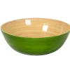 Albert L Punkt Tailgates|Kitchen Essentials|Classic Lacquered Bamboo Bowl in Grass Green - 1 Each
