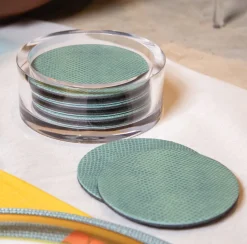 Caspari Tailgates|Graduation Celebration|Clear Acrylic Wine Coaster