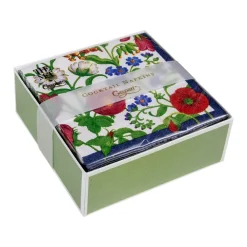 Caspari Boxed Cocktail Napkins|Cloisters Garden Boxed Cocktail Napkins in White - 40 Per Box