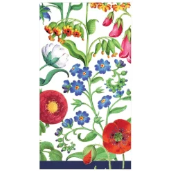 Caspari Paper Guest Towels|Cloisters Garden Guest Towel Napkins in White - 15 Per Package