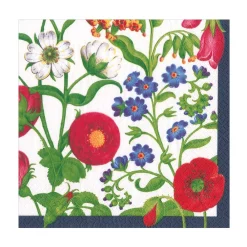 Caspari Paper Luncheon Napkins|Cloisters Garden Luncheon Napkins in White - 20 Per Package