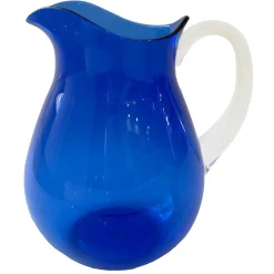 Caspari Liberty|Cobalt Acrylic With Clear Handle Pitchers - includes 1 Pitchers