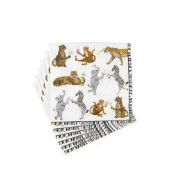 Caspari Cocktail Party|Paper Cocktail Napkins|Cocktails Gone Wild Cocktail Napkins - 20 Per Package