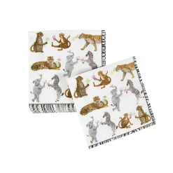 Caspari Cocktail Party|Paper Cocktail Napkins|Cocktails Gone Wild Cocktail Napkins - 20 Per Package