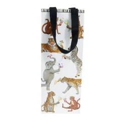 Caspari Cocktail Party|Gift & Bottle Bags|Cocktails Gone Wild Wine & Bottle Gift Bags - 1 Each