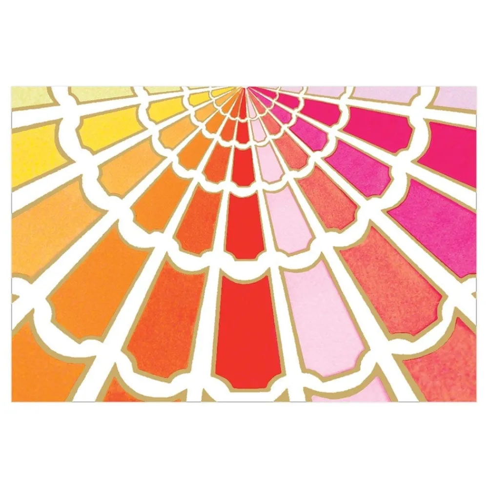 Caspari Place Cards|Color Wheel Die-Cut Place Cards - 8 Per Package
