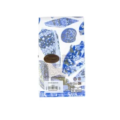 Caspari Paper Guest Towels|Coquillage Blue Guest Towel Napkins - 15 Per Package