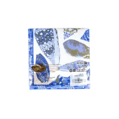 Caspari Paper Luncheon Napkins|Coquillage Blue Luncheon Napkins - 20 Per Package