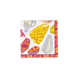 Caspari Paper Cocktail Napkins|Coquillage Purple Cocktail Napkins - 20 Per Package