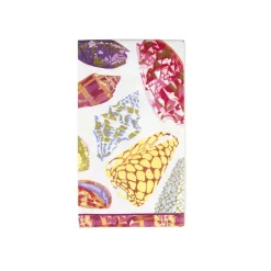 Caspari Paper Guest Towels|Coquillage Purple Guest Towel Napkins - 15 Per Package