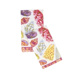 Caspari Paper Guest Towels|Coquillage Purple Guest Towel Napkins - 15 Per Package