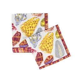 Caspari Paper Luncheon Napkins|Coquillage Purple Luncheon Napkins - 20 Per Package