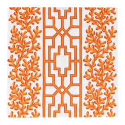 Caspari Paper Luncheon Napkins|Coral And Trellis Coral Luncheon Napkins - 20 Per Package
