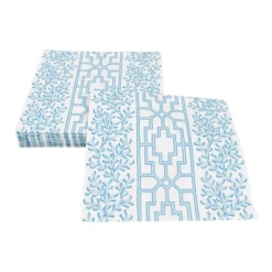 Caspari Paper Luncheon Napkins|Coral And Trellis Robin's Egg Luncheon Napkins - 20 Per Package