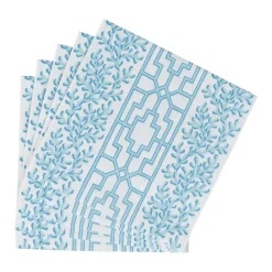 Caspari Paper Luncheon Napkins|Coral And Trellis Robin's Egg Luncheon Napkins - 20 Per Package