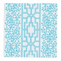 Caspari Paper Cocktail Napkins|Coral And Trellis Robin's Egg Cocktail Napkins - 20 Per Package