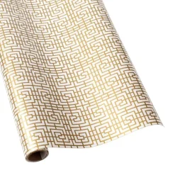 Caspari Christmas Wrapping Paper|Graduation Celebration|Coromandel Gift Wrapping Paper in Pearl - 30" x 8' Roll