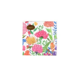 Caspari Paper Cocktail Napkins|Cottage Floral Cocktail Napkins - 20 Per Package
