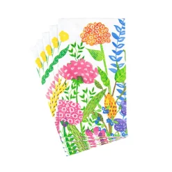 Caspari Paper Guest Towels|Cottage Floral Guest Towel Napkins - 15 Per Package