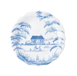 Juliska Memorial Day|Serving Platters & Bowls|Country Estate Party Plates Set of 4 - Delft Blue