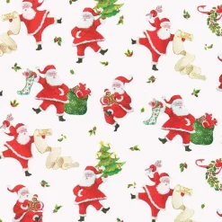 Caspari Christmas Wrapping Paper|Wrapping Paper|Dancing Santas Wrapping Paper - 30