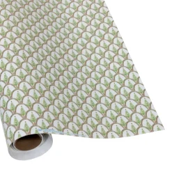 Caspari Christmas Wrapping Paper|Wrapping Paper|Deco Christmas Gold Gift Wrap - One 30" x 8' Roll