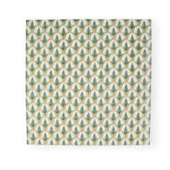 Caspari Christmas Napkins|Paper Luncheon Napkins|Deco Christmas Gold Luncheon Napkins - 20 Per Package