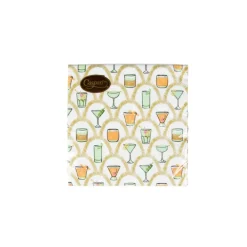 Caspari Paper Cocktail Napkins|Deco Cocktails Cocktail Napkins - 20 Per Package