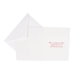 Caspari Christmas And Holiday Cards|Boxed Holiday Cards|Decorated Living Room Classic Boxed Christmas Cards - includes 15 cards & envelopes